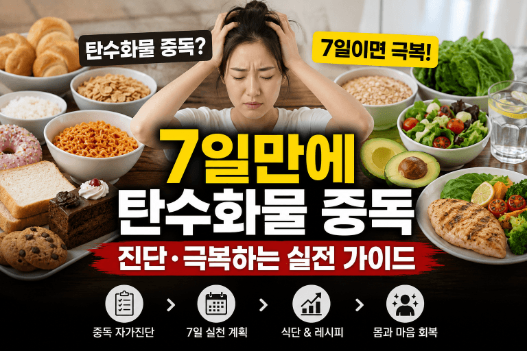 7일만에 탄수화물 중독 진단·극복하는 실전 가이드