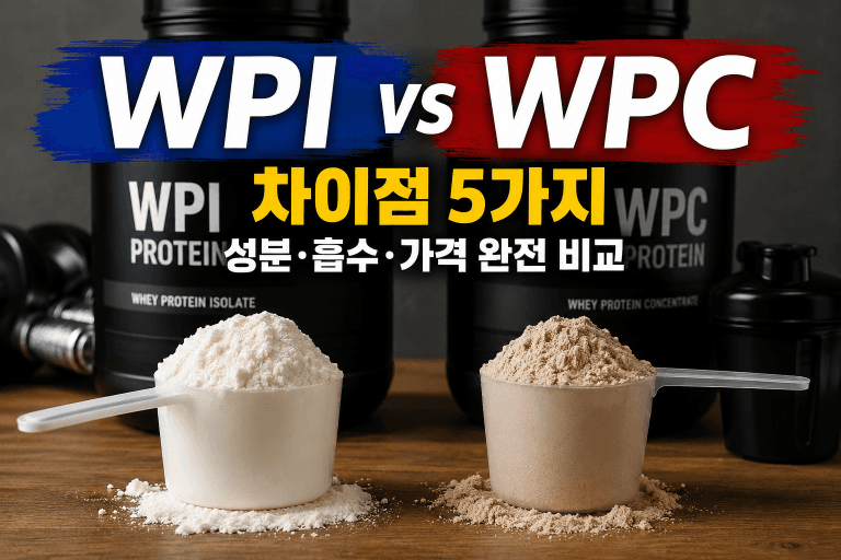WPI WPC 차이 5가지|단백질 함량·유당·가격 비교와 선택법