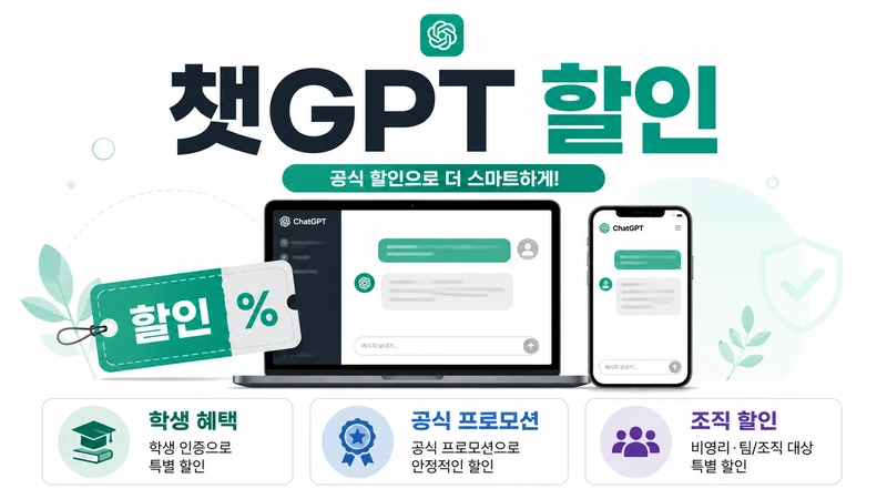 챗GPT 할인 공식 혜택과 프로모션 확인 가이드