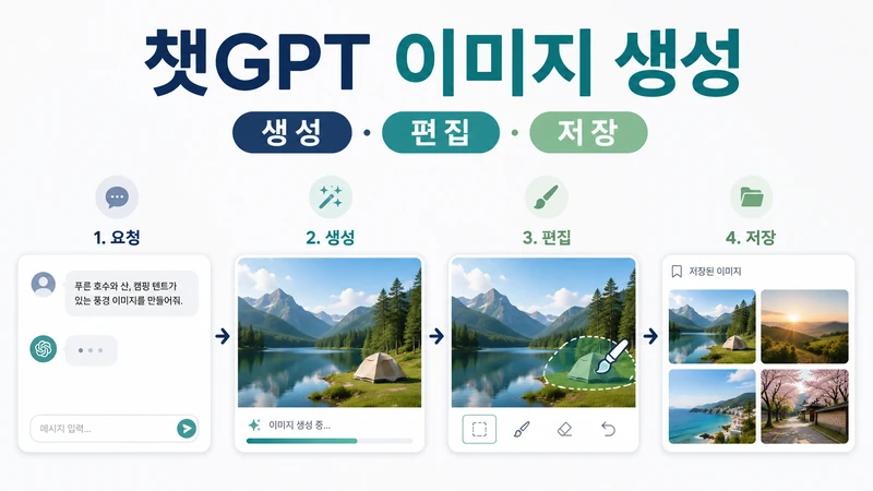 챗GPT 이미지 생성부터 편집 저장까지 Images 2.0 사용 흐름