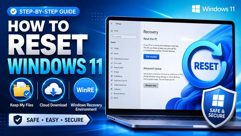 How to reset Windows 11 with Keep my files, Cloud download, and WinRE