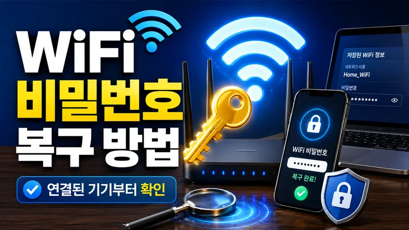 WiFi 비밀번호 복구 방법 영문 대표 이미지