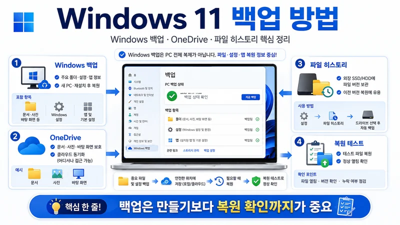 Windows 11 백업 방법｜초보자도 따라하는 실전 가이드
