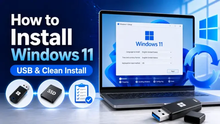 How to install Windows 11 using USB and clean installation