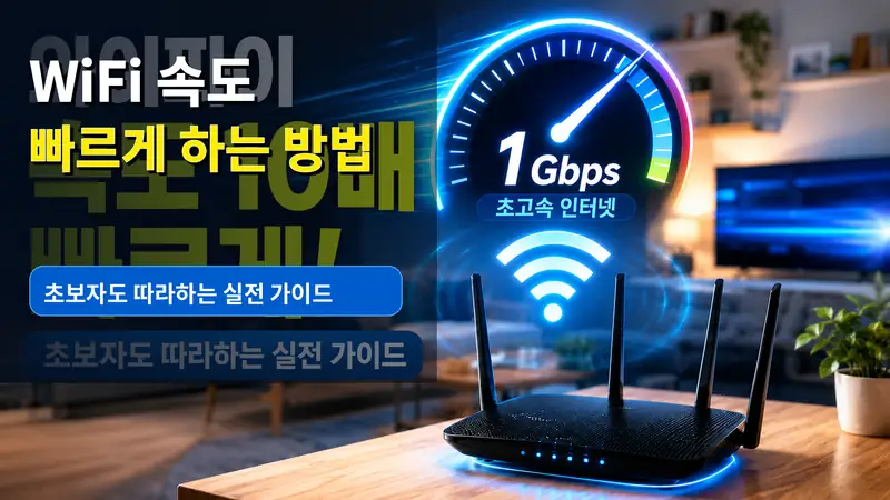 WiFi 속도 빠르게 하는 방법｜초보자도 따라하는 실전 가이드