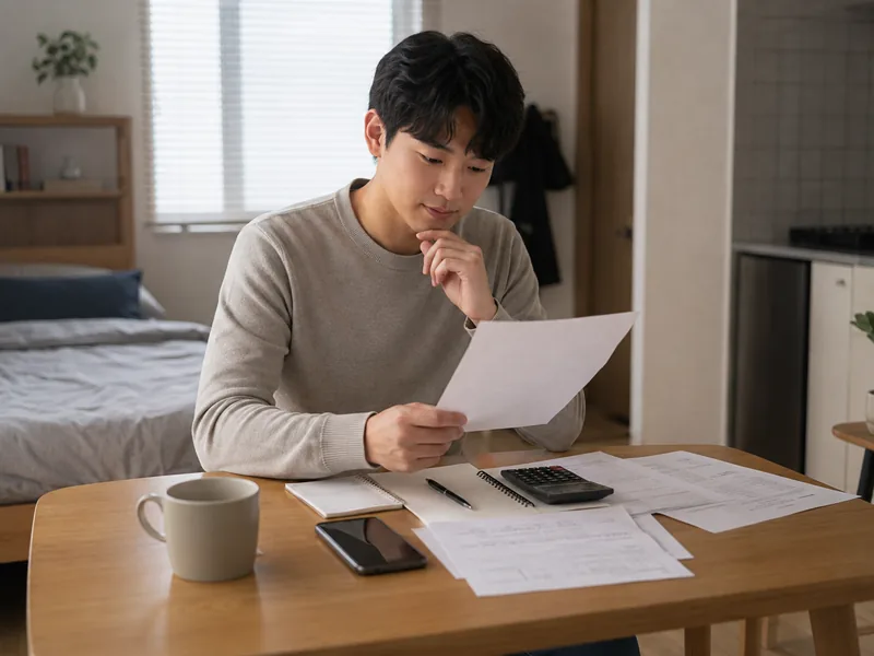 청년월세지원 신청 전 소득 재산 등 자격조건을 서류와 함께 확인하는 청년