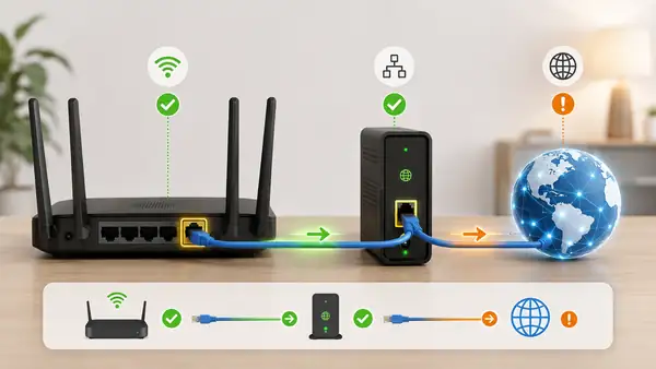 Manually selecting and uploading a firmware file to a router from its management interface