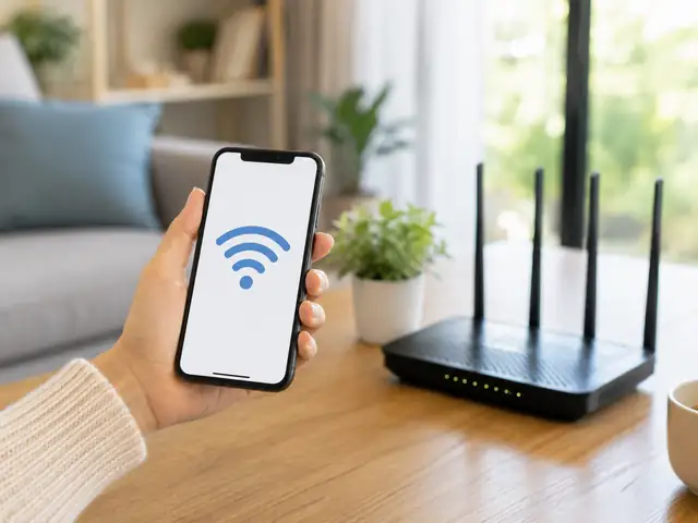 Checking a WiFi connection on an iPhone