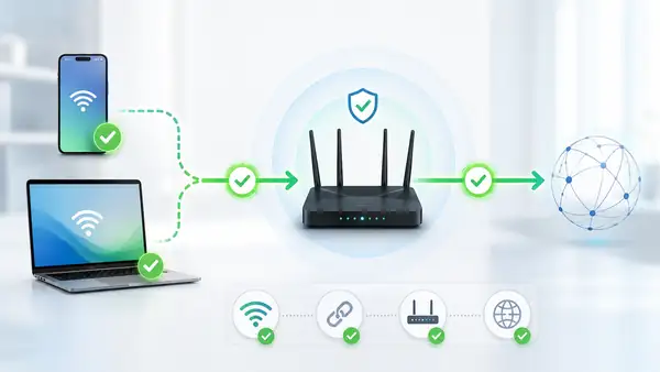 Comparing a compatible router firmware file with an incorrect firmware file before manual update