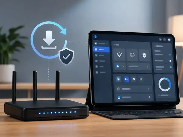 Checking a router and its firmware update interface