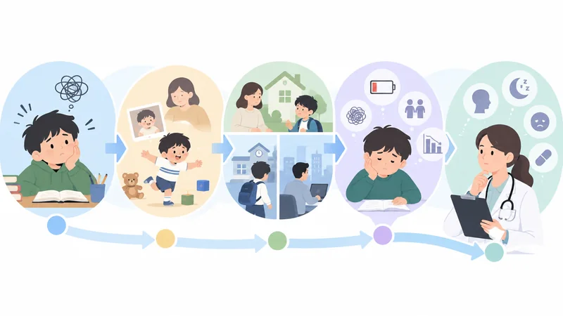 ADHD 진단에서 증상 기간 환경 기능 저하 감별을 확인하는 과정