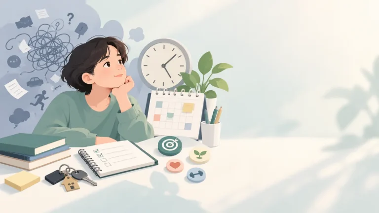 ADHD 증상과 진단 기준을 설명하는 집중과 일상 기능 이미지