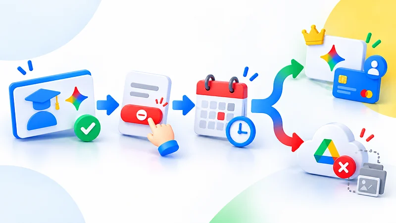 Google One 학생 혜택 취소 후 무료기간 종료와 스토리지 전환 흐름