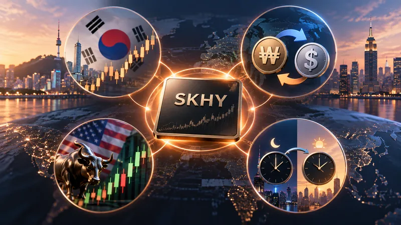 SK하이닉스 ADR 가격에 영향을 주는 본주 환율 미국 수급 시간차를 설명한 이미지