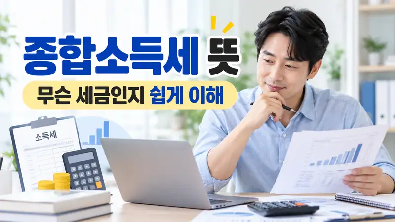 종합소득세 뜻과 과세 소득 종류를 쉽게 이해하는 모습