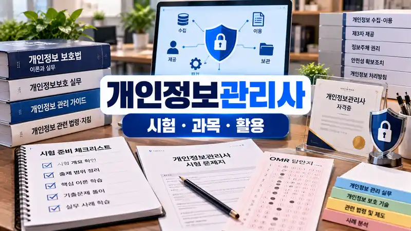 개인정보관리사 CPPG 시험과목 합격기준과 활용을 보여주는 자격시험 준비 이미지